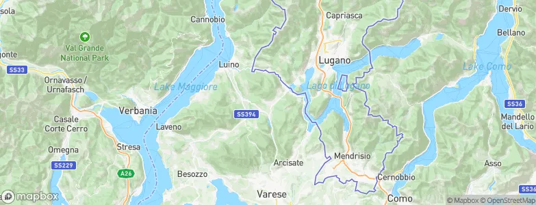 Cugliate-Fabiasco, Italy Map