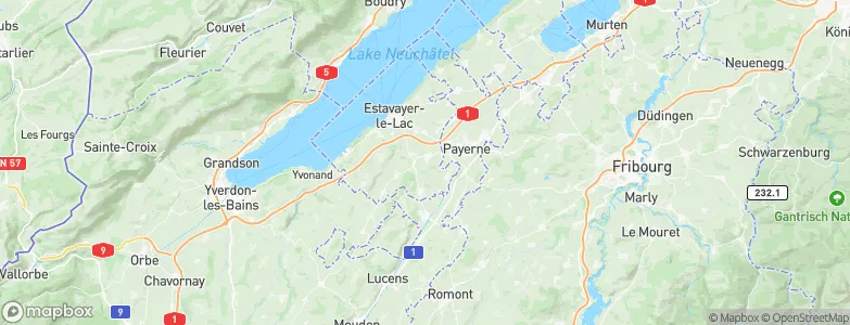 Cugy (FR), Switzerland Map