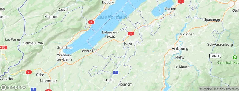 Cugy, Switzerland Map