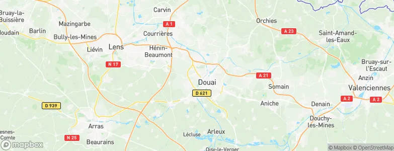 Cuincy, France Map