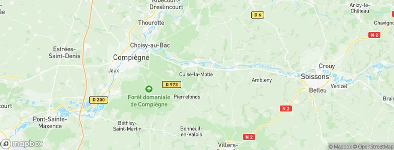 Cuise-la-Motte, France Map