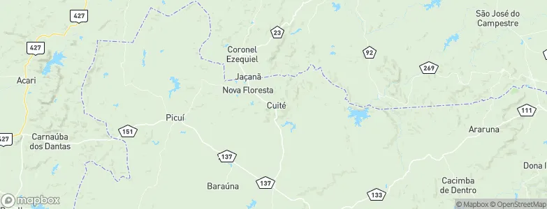 Cuité, Brazil Map