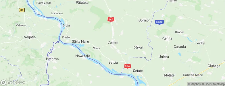 Cujmir, Romania Map