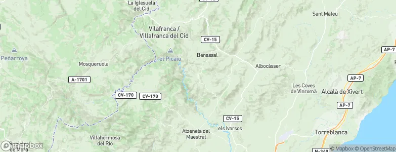 Culla, Spain Map