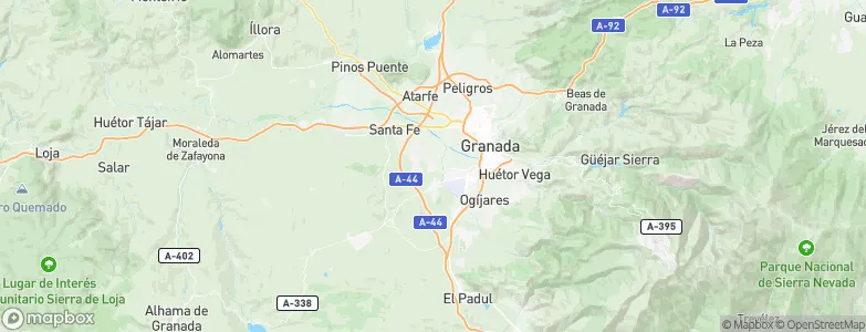 Cúllar-Vega, Spain Map