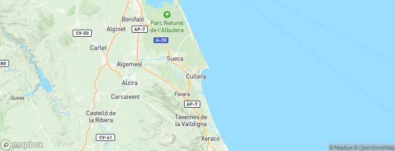 Cullera, Spain Map