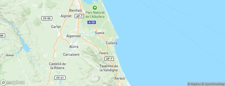 Cullera, Spain Map
