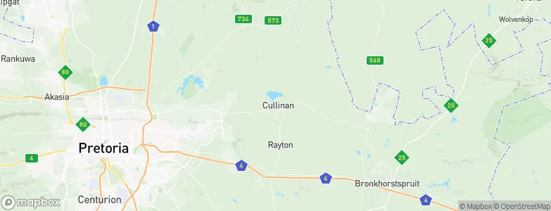 Cullinan, South Africa Map