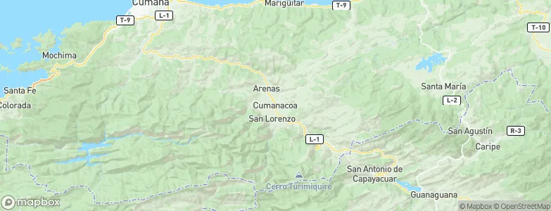 Cumanacoa, Venezuela Map