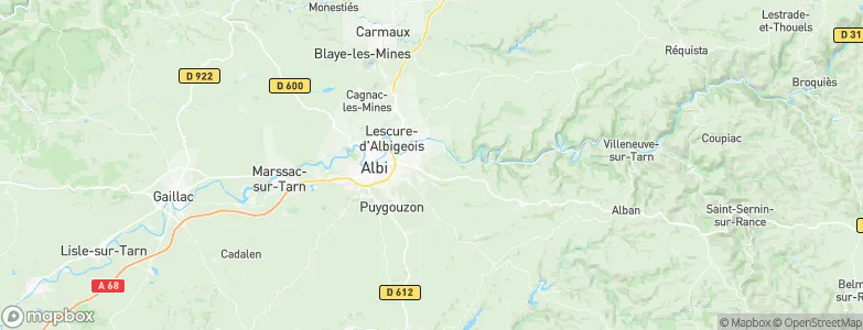 Cunac, France Map