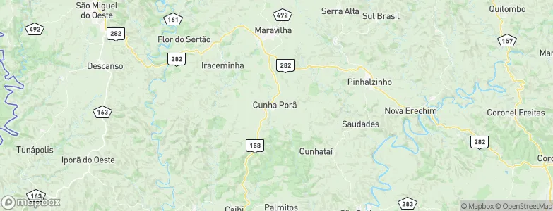Cunha Porã, Brazil Map
