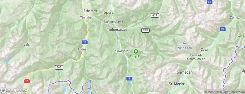 Cunter, Switzerland Map