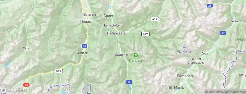 Cunter, Switzerland Map
