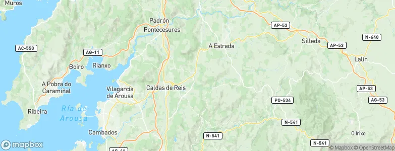 Cuntis, Spain Map