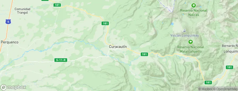 Curacautín, Chile Map