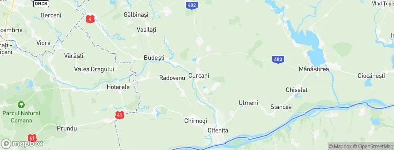 Curcani, Romania Map