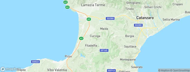 Curinga, Italy Map
