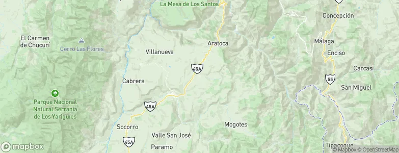 Curití, Colombia Map