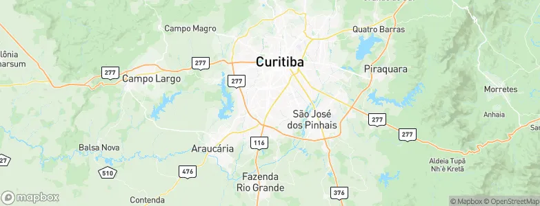 Curitiba, Brazil Map