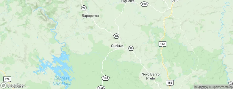 Curiúva, Brazil Map
