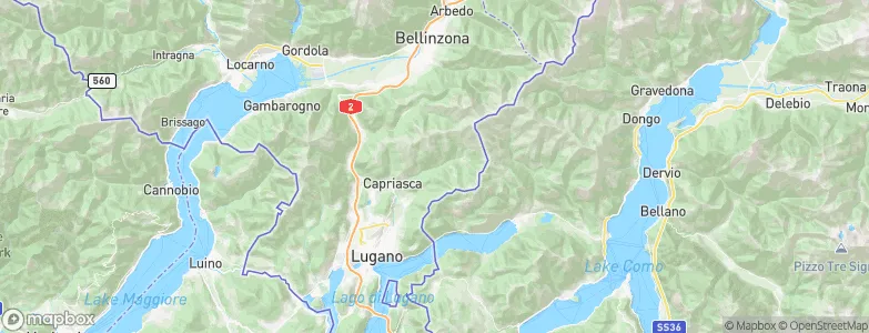 Curtina, Switzerland Map