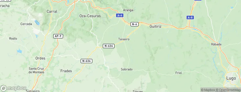 Curtis, Spain Map