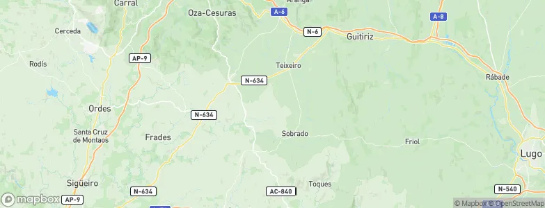 Curtis, Spain Map