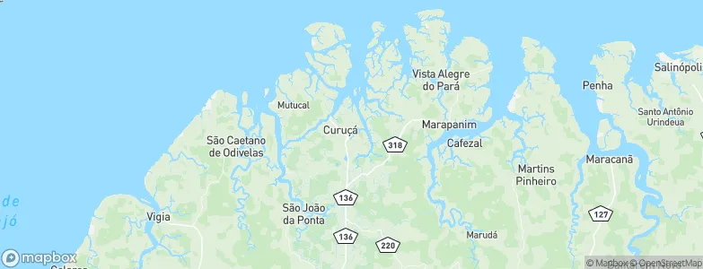 Curuçá, Brazil Map