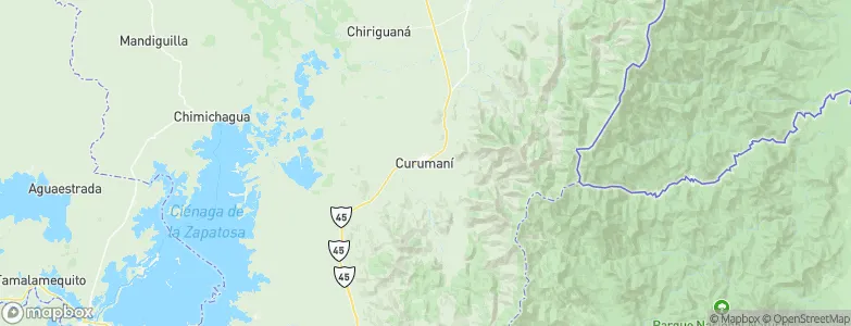 Curumaní, Colombia Map