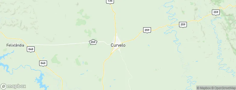Curvelo, Brazil Map