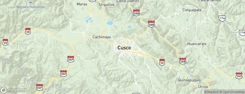 Cusco, Peru Map