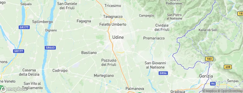 Cussignacco, Italy Map