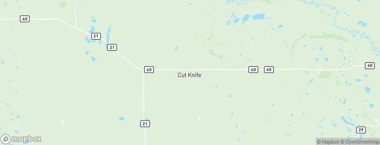 Cut Knife, Canada Map