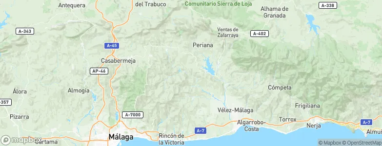 Cútar, Spain Map