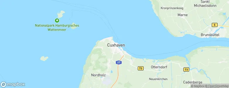 Cuxhaven, Germany Map