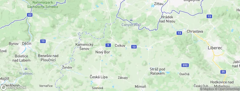 Cvikov, Czechia Map