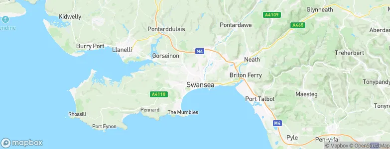 Cwmbwrla, United Kingdom Map