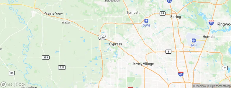 Cypress, United States Map