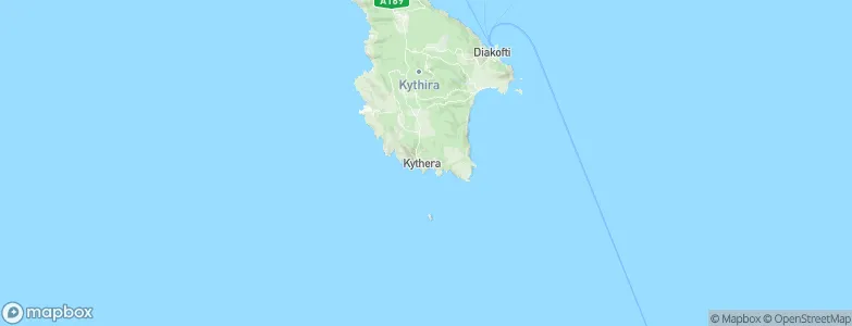 Cythera, Greece Map