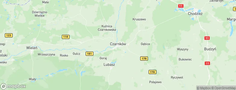 Czarnków, Poland Map