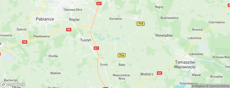Czarnocin, Poland Map