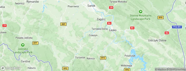 Czaszyn, Poland Map