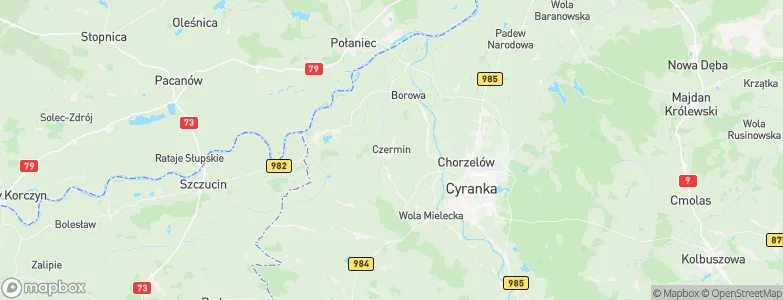 Czermin, Poland Map