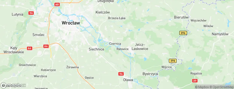 Czernica, Poland Map