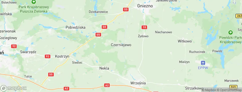 Czerniejewo, Poland Map