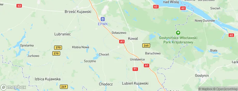 Czerniewice, Poland Map