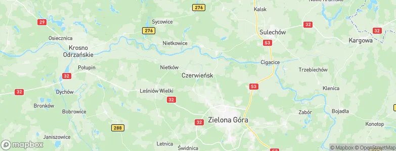 Czerwieńsk, Poland Map