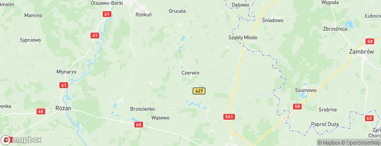 Czerwin, Poland Map