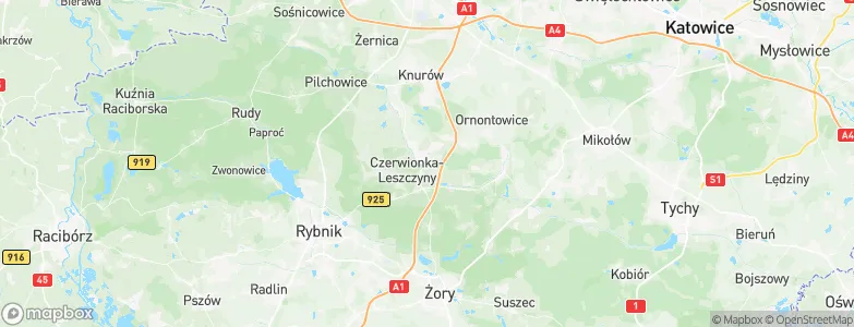Czerwionka-Leszczyny, Poland Map
