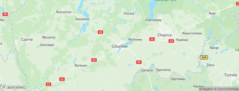 Człuchów, Poland Map